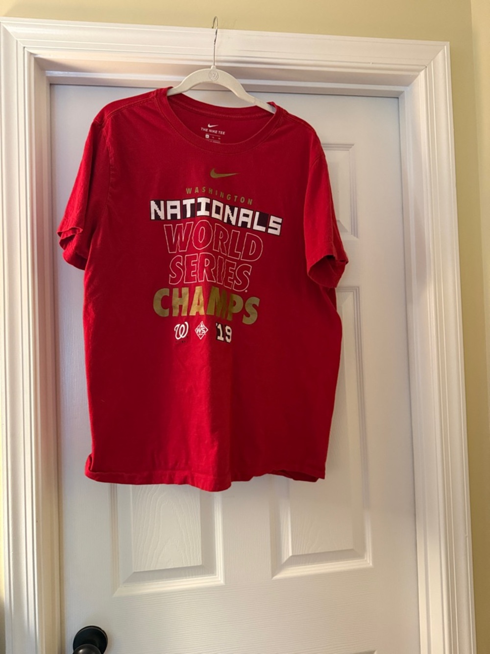 Nike Red Washington Nationals World Series Champs Tee